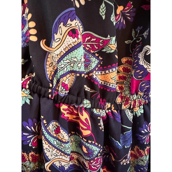 EUC, kaya di koko Women's Sz Medium Romper in Paisley Pattern, Pretty! - Picture 8 of 11